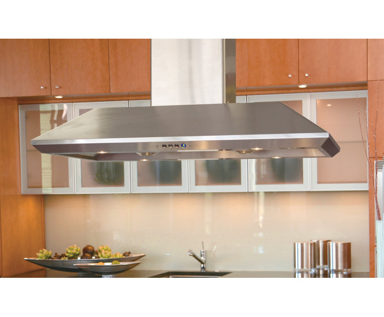 Windster 36" 760 Cubic Feet Per Minute Convertible Island Range Hood